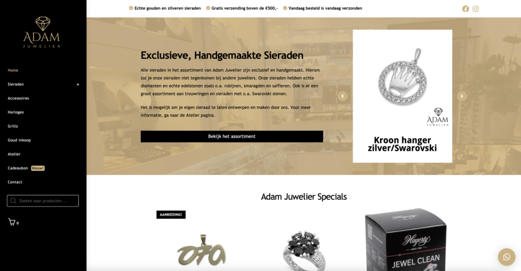 adam juwelier website